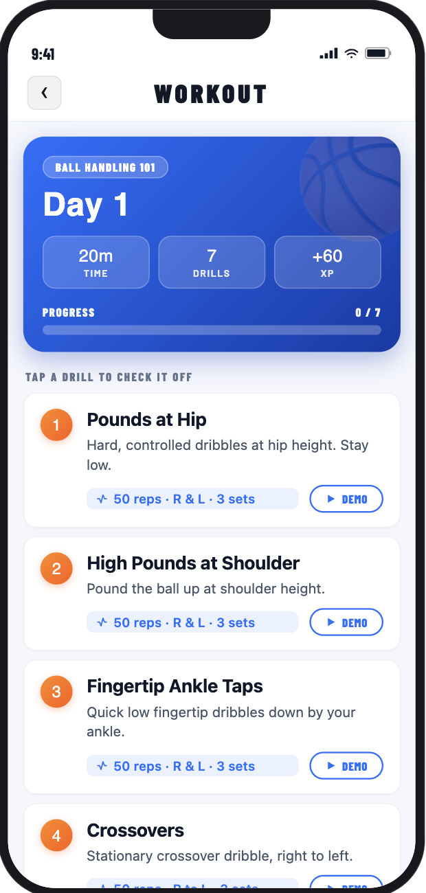 Aikon workout plan screen